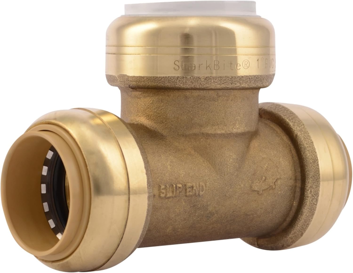 SharkBite PVC Fitting UIP375A 1 inch CTS X 1 inch CTS X 1 inch PVC, PVC