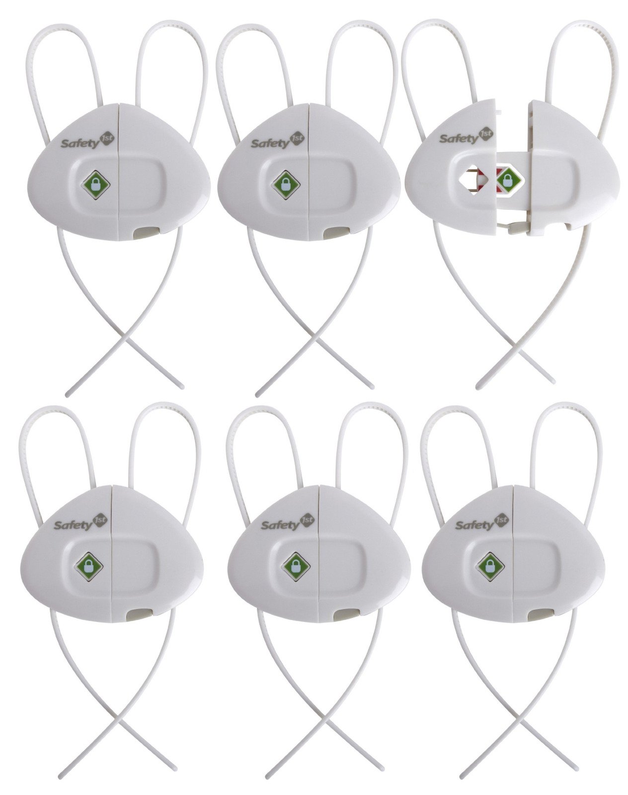 Safety 1st 6 Pack Side by Side Cabinet Lock
