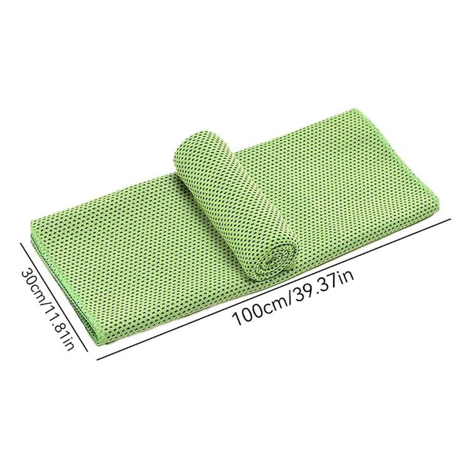 Serviette Rafraîchissante, Serviette Rafraîchissante Avec Poche À Glace, Serviette Glacée, Serviette Pour Absorber La Transpiration Au Niveau Du Cou Et Du Visage, Idéale Pour Le Yoga Et Le Sport G