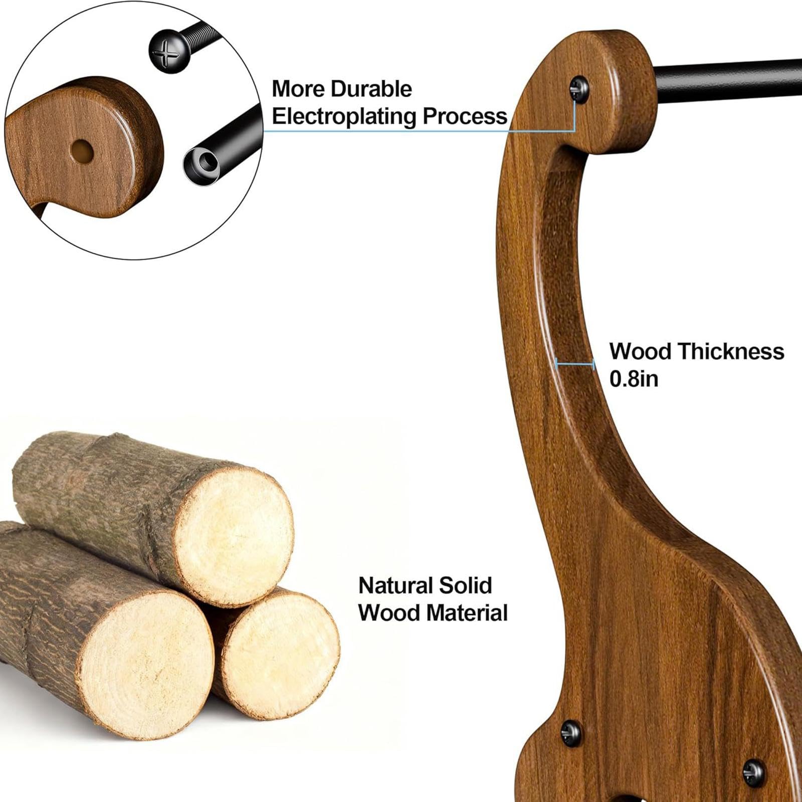Supporto in Legno per Dischi in Vinile, Moderno Scaffale Da Tavolo per Riporre Riviste, Raccoglitori. Espositore.