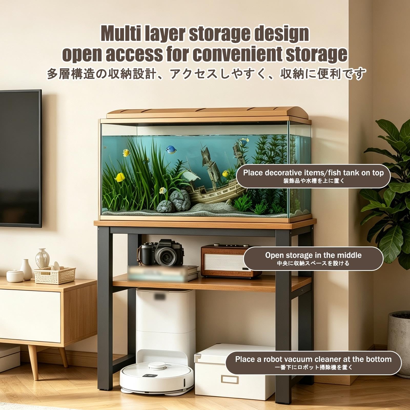 Mobile per Acquario, Base per Acquari, Capacità Portante Stabile