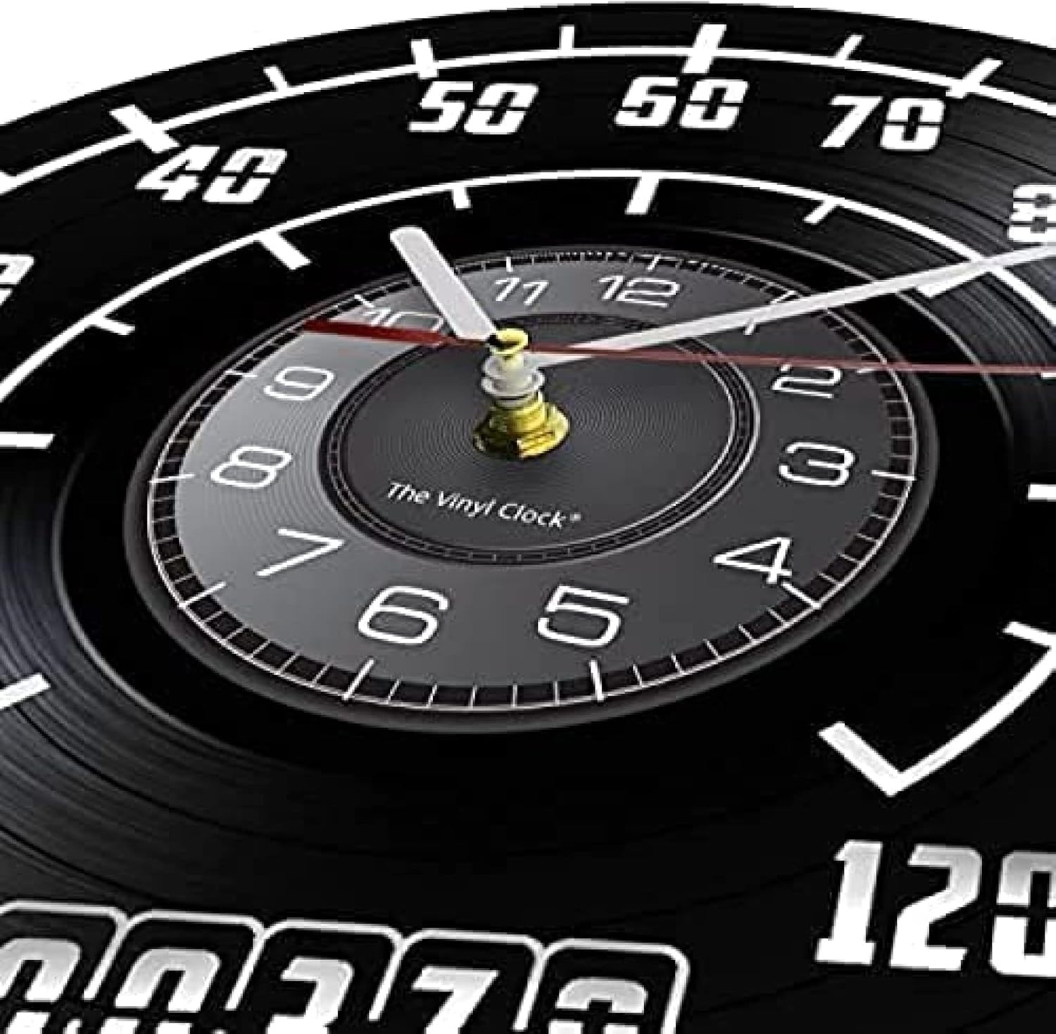Instrument Panel, Wall Clock with Vinyl Records, Garage, Car Shop, Decoration, Vehicle, Mechanical, Speedometer, Album, Registration, Watch, Car Gift