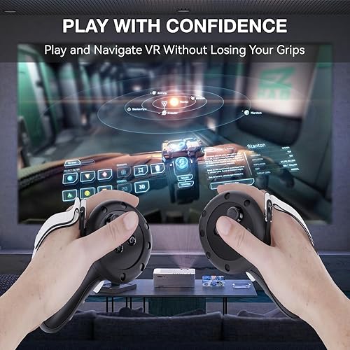 Miniatura 6 de VR Controller Grips Cover for Meta Quest 3 Accessories, Silicone Hand Grips Skin for Oculus Quest 3 Controllers, Controller Protector with