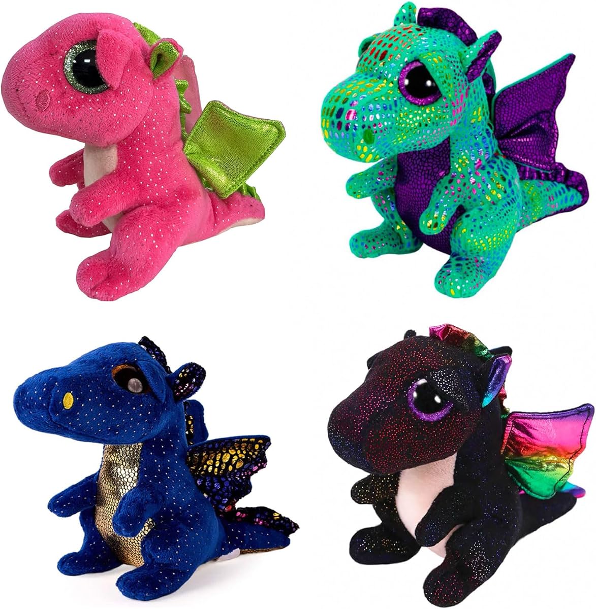 Beanie Baby Da-rla Cinder Saffire Dinosaur Perfect Plush 6inch