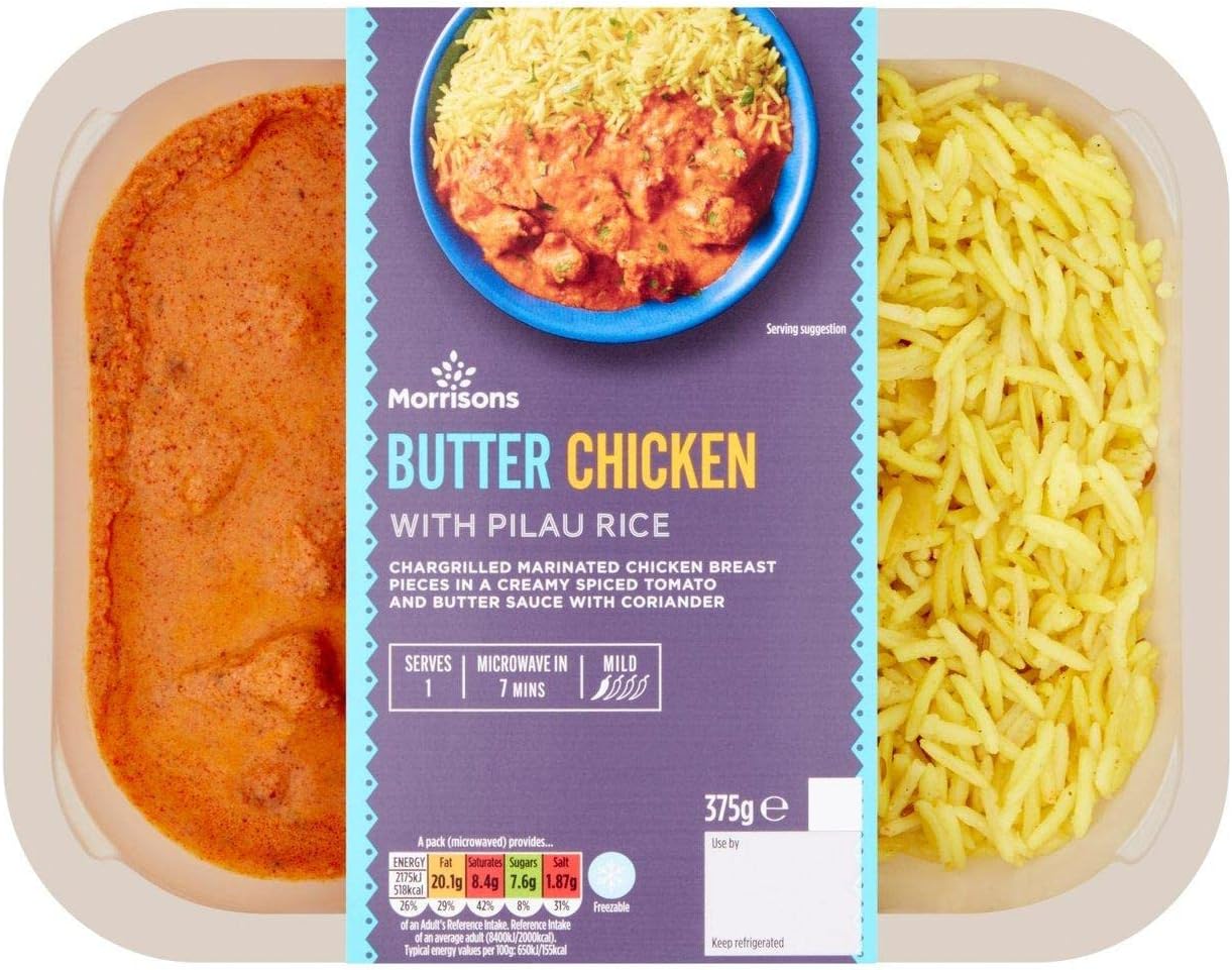 Morrisons Butter Chicken with Pilau Rice 375g Amazon.co.uk Grocery