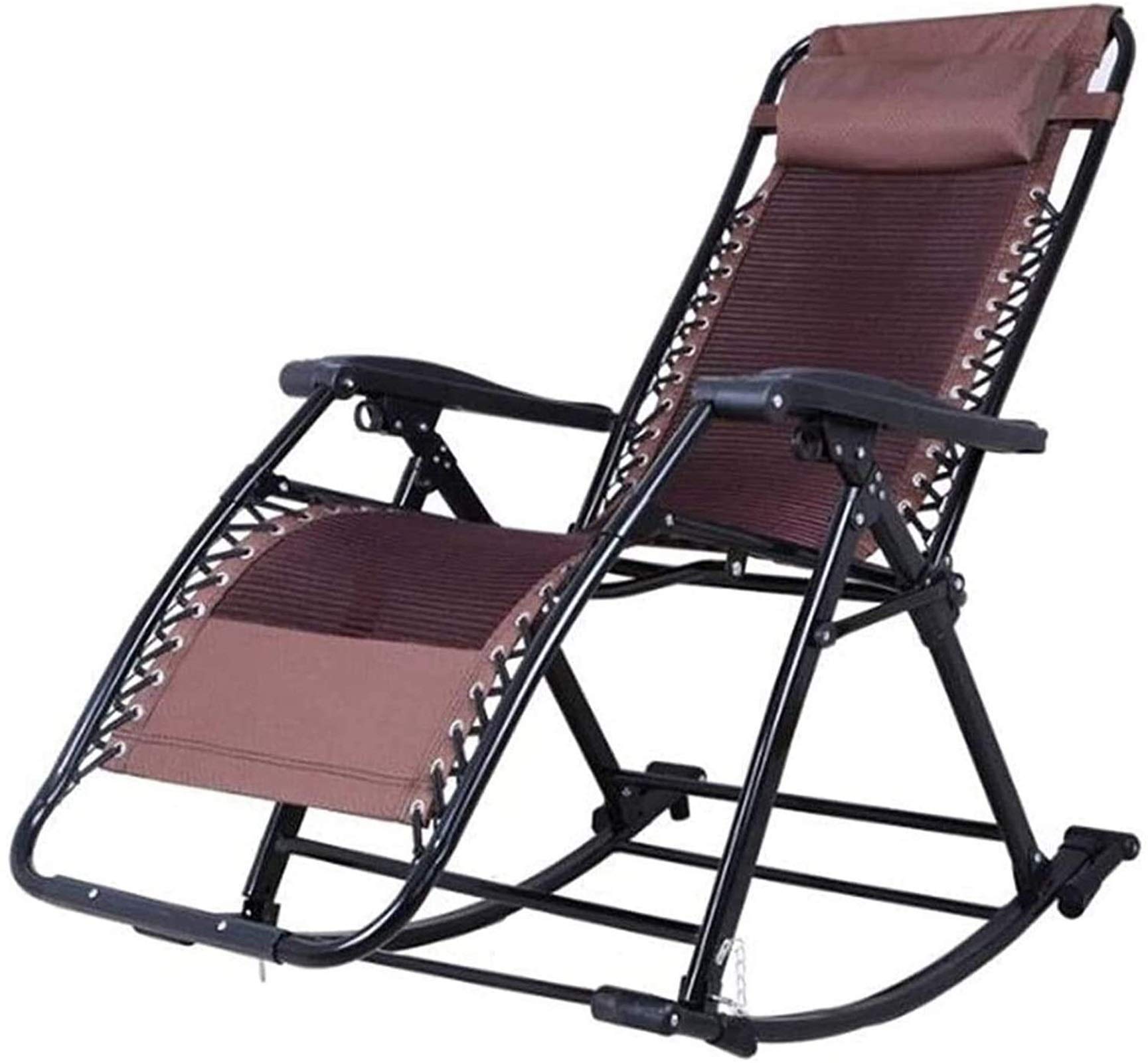 Chaise Longue inclinable légère, chaises de Jardin Pliables, Chaise Longue à Bascule, chaises Longues de Sieste Pliantes pour Personnes âgées