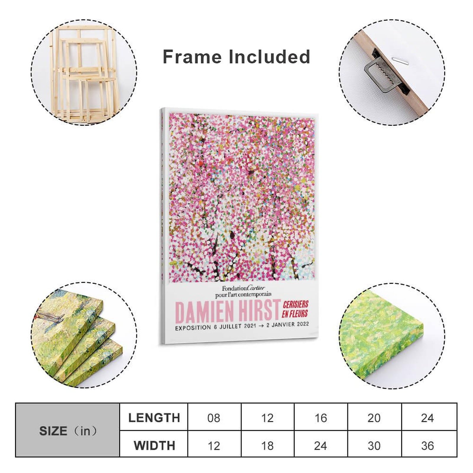 Amazon.co.jp: ダミアンハーストポスター桜 ダミアンハースト