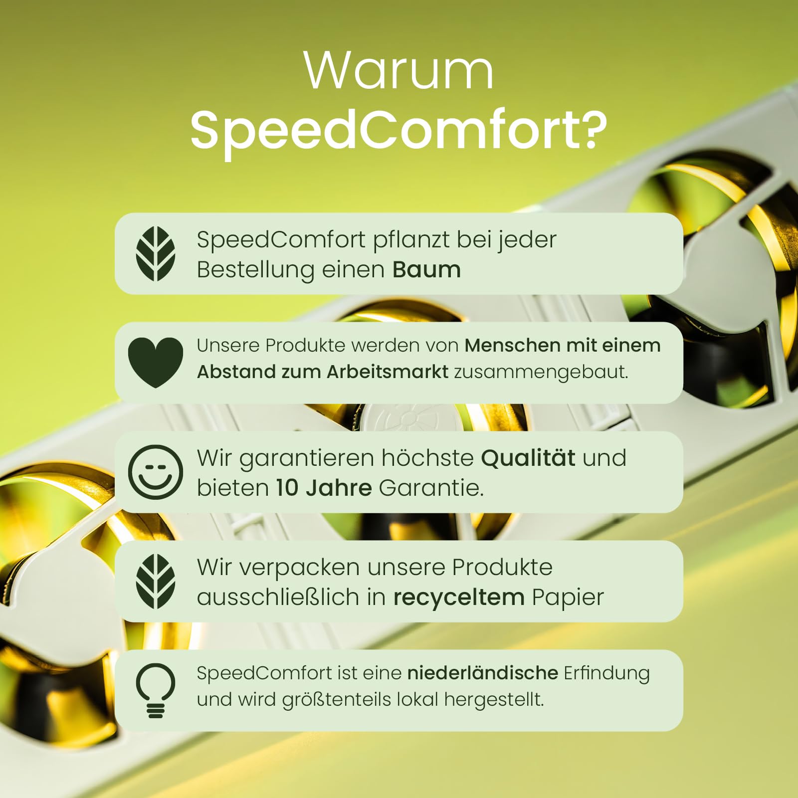 SpeedComfort Starter Mono Set 1-Stück: Smartes Heizgebläse für Heizungen - Langlebiger Heizverstärker für Unterheizungen und Heizkörper - zum Sparen von Energie und Heizkosten
