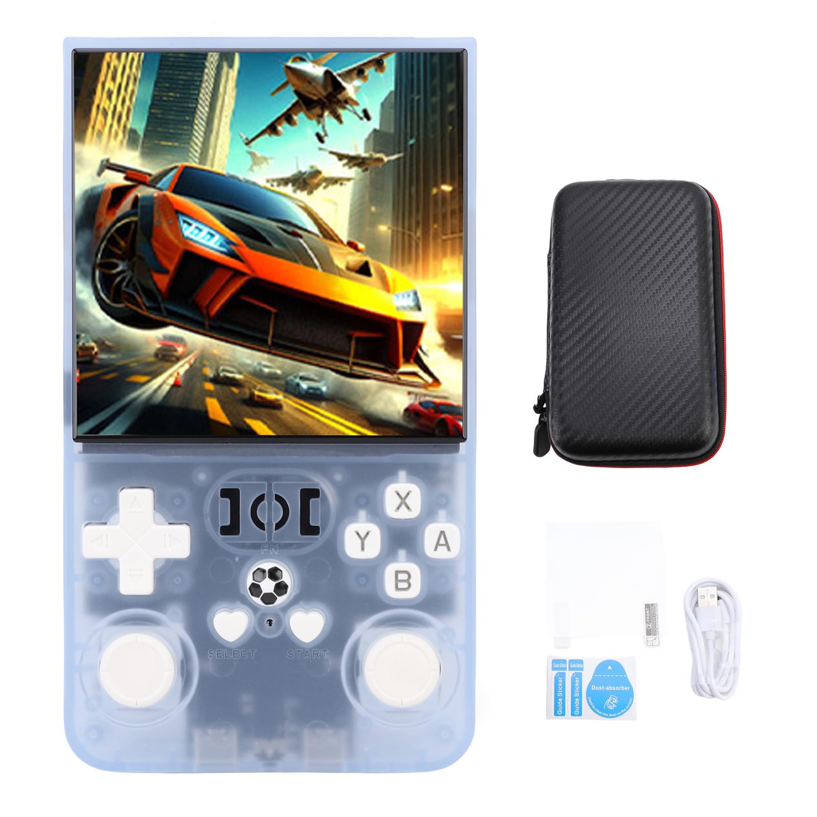 POENVFPO Console di gioco portatile retrò migliorata doppi joystick oltre 60 emulatori lettore di gioco portatile per giocatori retrò (BLUE)