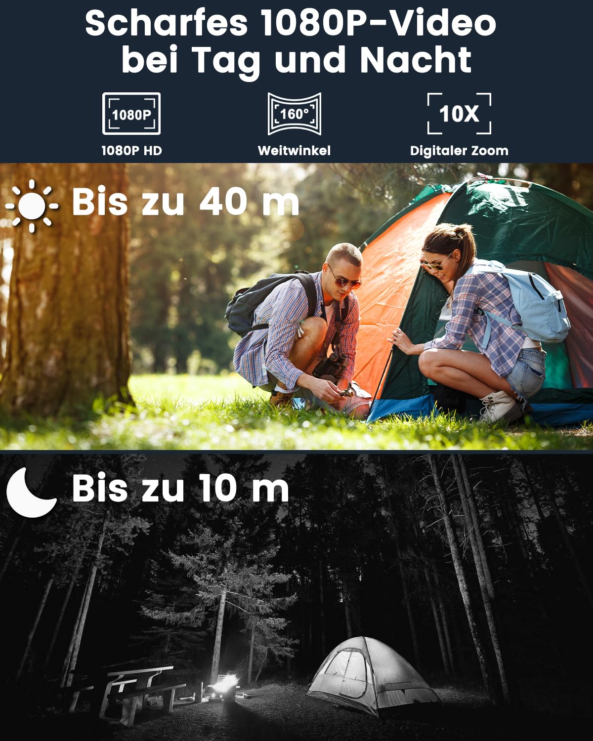 Bextgoo 4G LTE Überwachungskamera mit SIM Karte, Mini Kamera ohne WLAN | mit Akku 5200mAh, HD Tragbare Mini Kamera Kabellos, 160° Blickwinkel, KI-Erkennung, Nachtsicht, für Auto, Camping & Reise