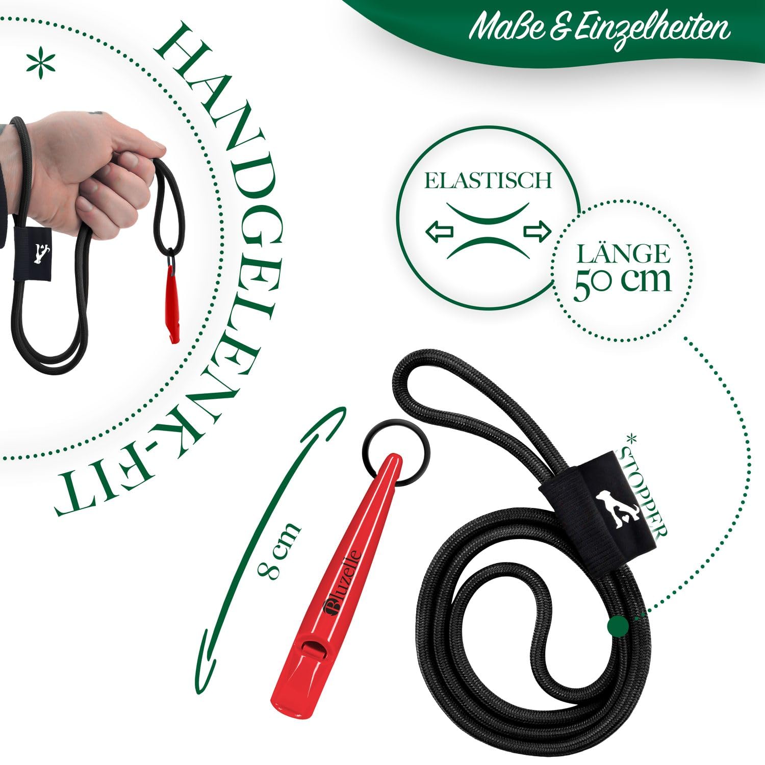 bluzelle Recall 5800 Professional Dog Whistle with Lanyard, BPA-Free Plastic Training Whistle - Image 4