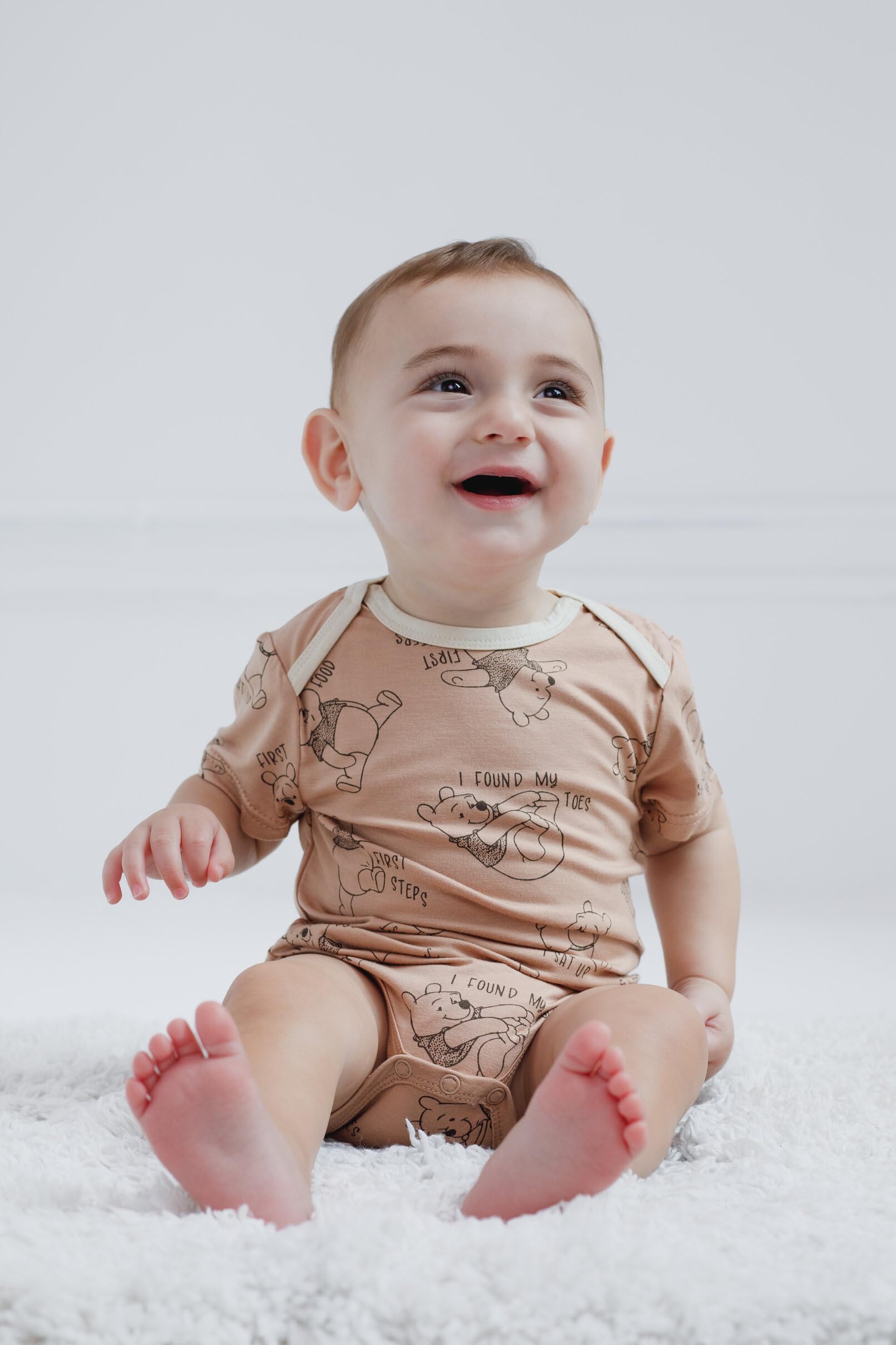 Disney Winnie Puuh Baby-Body, Bambus, 24 Monate, 2 Stück
