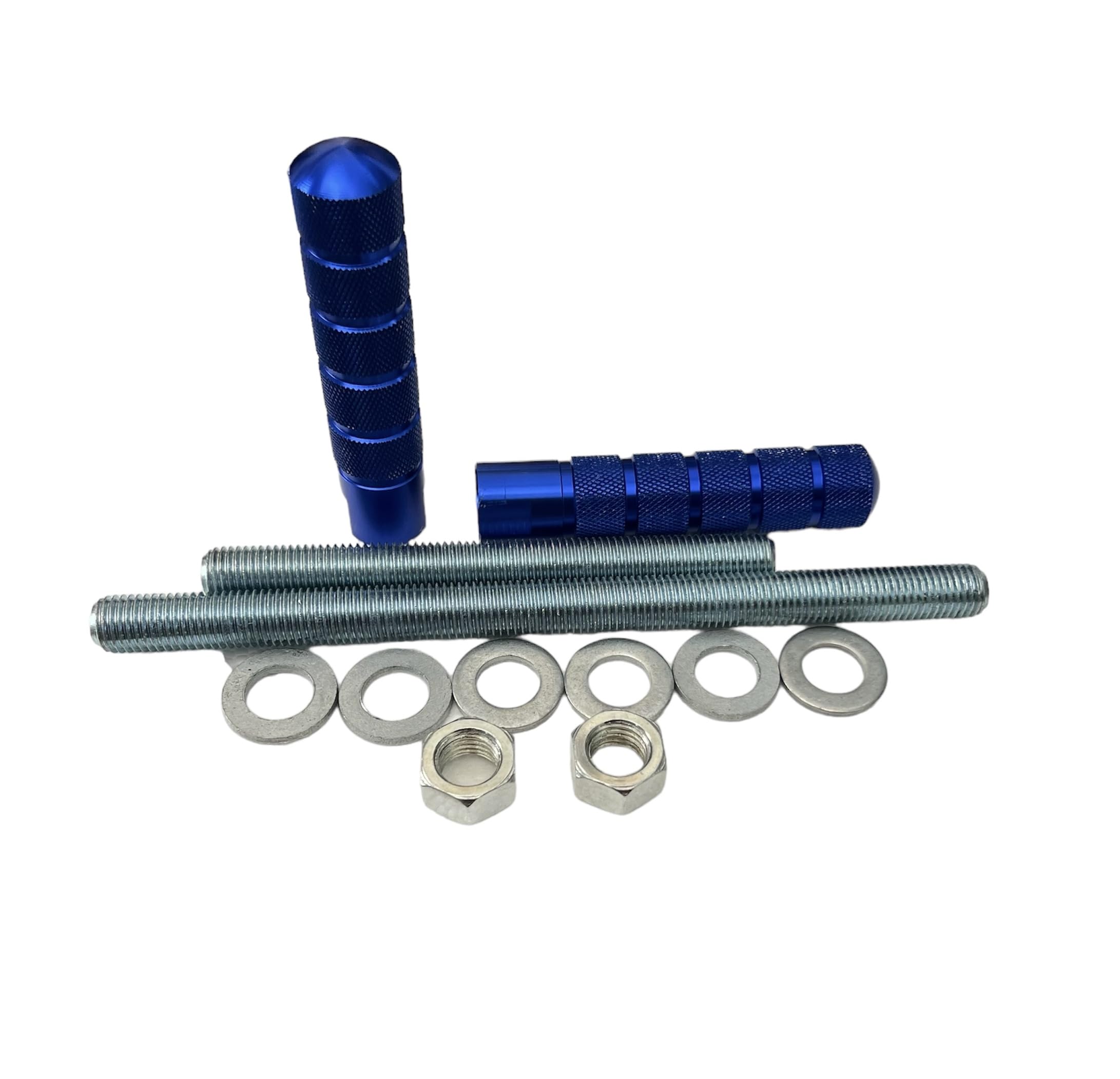 Staffe Pedane Barre Appoggia Poggia Piedi Doppia Barra Blu per Ciclomotore Ciao Si Bravo Boxer Varie Applicazioni