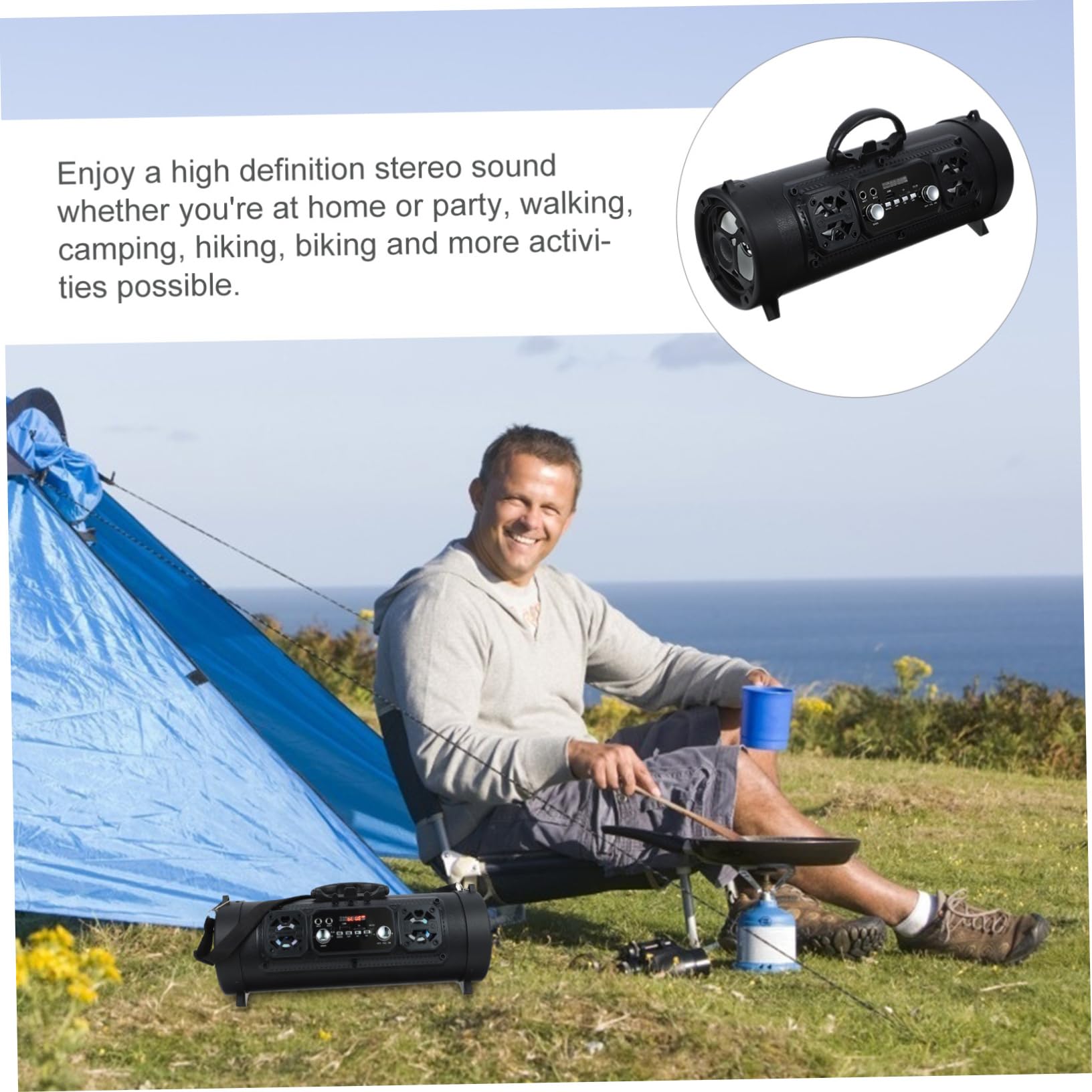 Altavoz Inalámbrico M17 Portátil con Conexión Inalámbrica Negro de Plástico