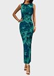 PRETTYGARDEN Womens Summer Wedding Guest Dress 2026 Spring Mesh Sleeveless Bodycon Ruched Floral Holiday Maxi Long Dresses