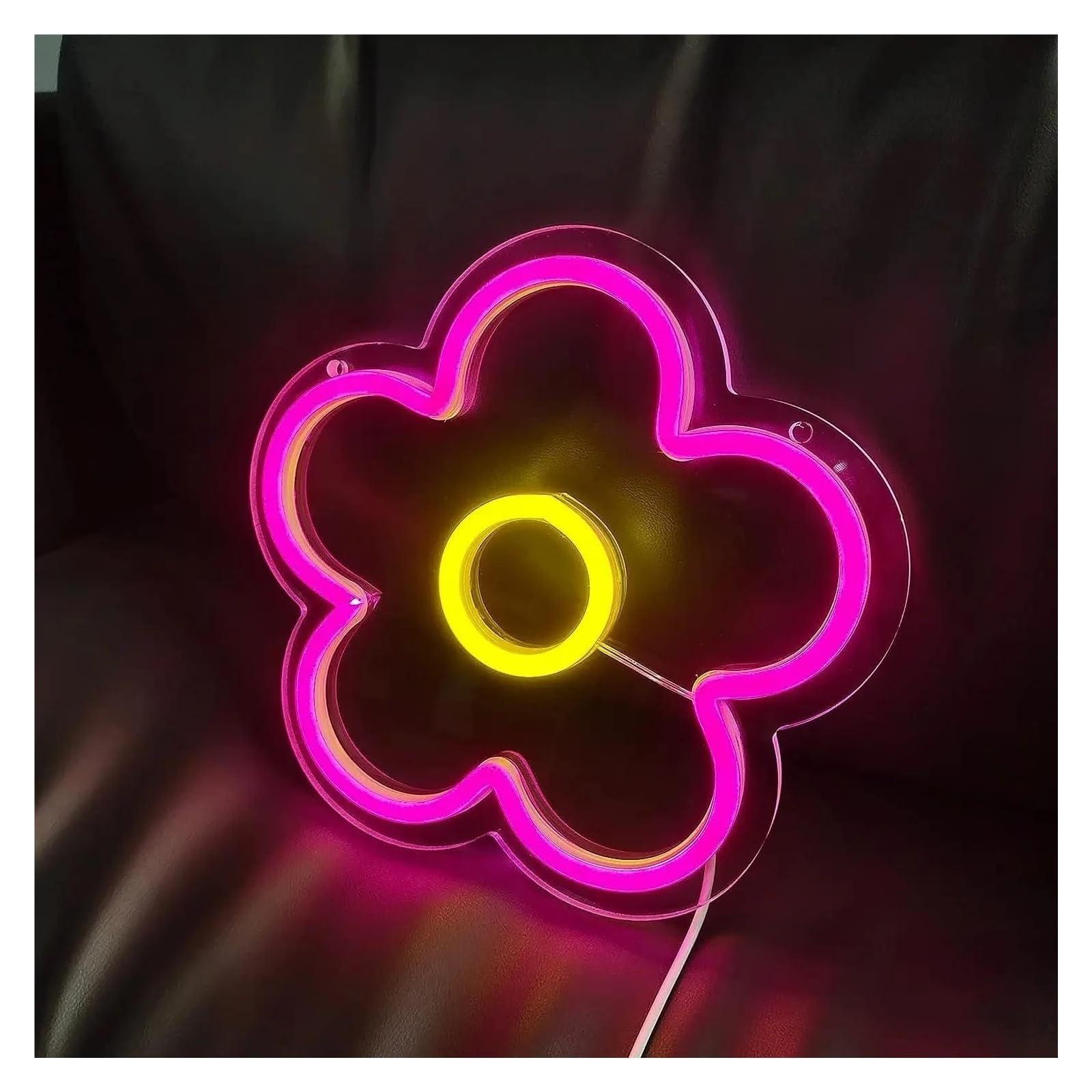 Luci al neon Fiore per insegna al per neon per alimentazione per USB dimmerabile 20 cm × 21
