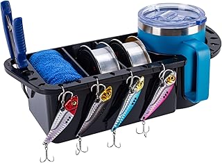 Sohinda Boat Cup Holder, Boat Caddy Organizer, Multifunctional Boat Storage Organizer for Boat, Kayak, Pontoon, Bass Boat,...