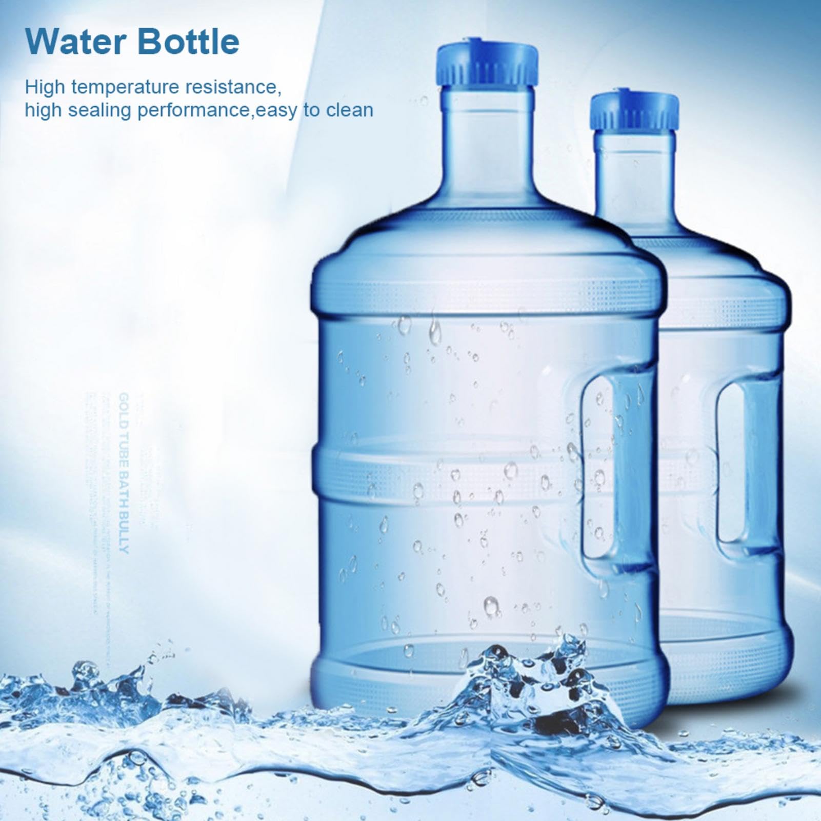 Depósito de Almacenamiento de Agua portátil con asa - Depósito de Agua de Camping para Mochila de Senderismo al Aire Libre y Kit de Supervivencia | Camping para Mochila de Senderismo al Aire Libre y Kit de Supervivencia