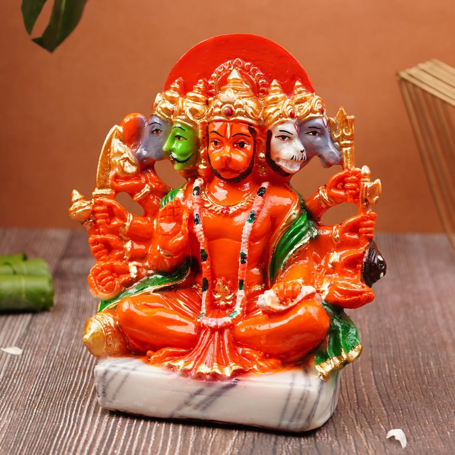 3*3様 Supreme Hanu Hanumanグレー パーカー激安オークショ Amazon.com: RSGM Lord Panchmukhi Hanuman ji Murti/Statue Orange
