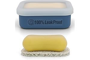 Compact Leakproof Travel Soap Holder with Drainage Layer