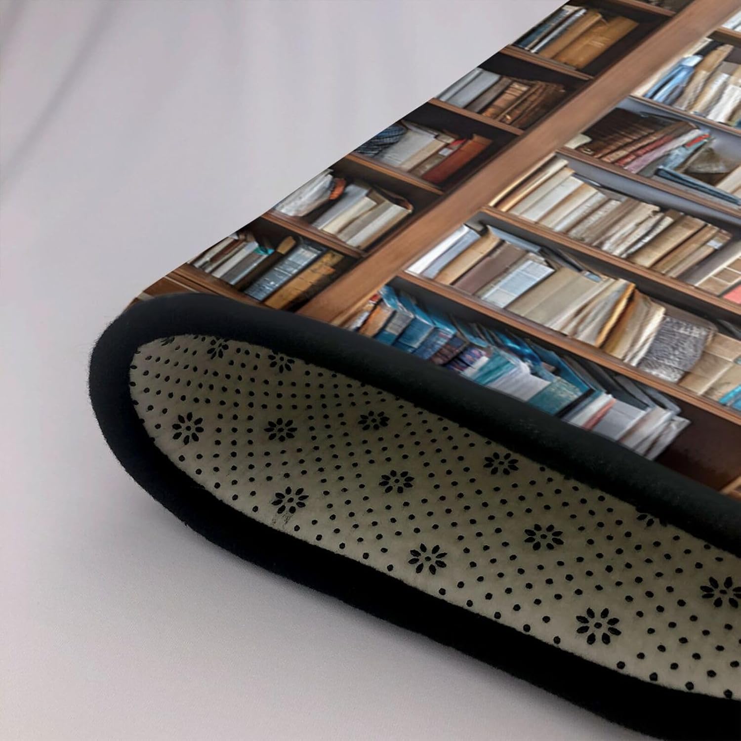 Flannel Non-Slip (Books) Rug Pad 80×50in Soft Washable Protective for Hardwood Floors Bedroom Bathroom Living Room