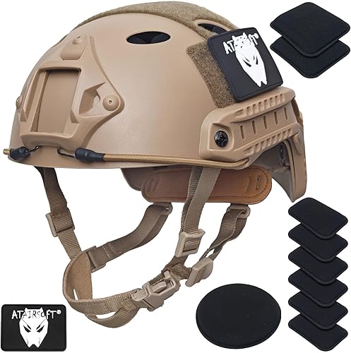 Miniatura 11 de ATAIRSOFT Casco táctico rápido para paintball y airsoft tipo PJ