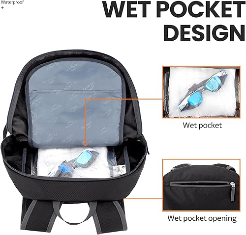 Miniatura 2 de Venture Pal - Mochila de 40 L, ligera y plegable, para senderismo y viajes A5-negro