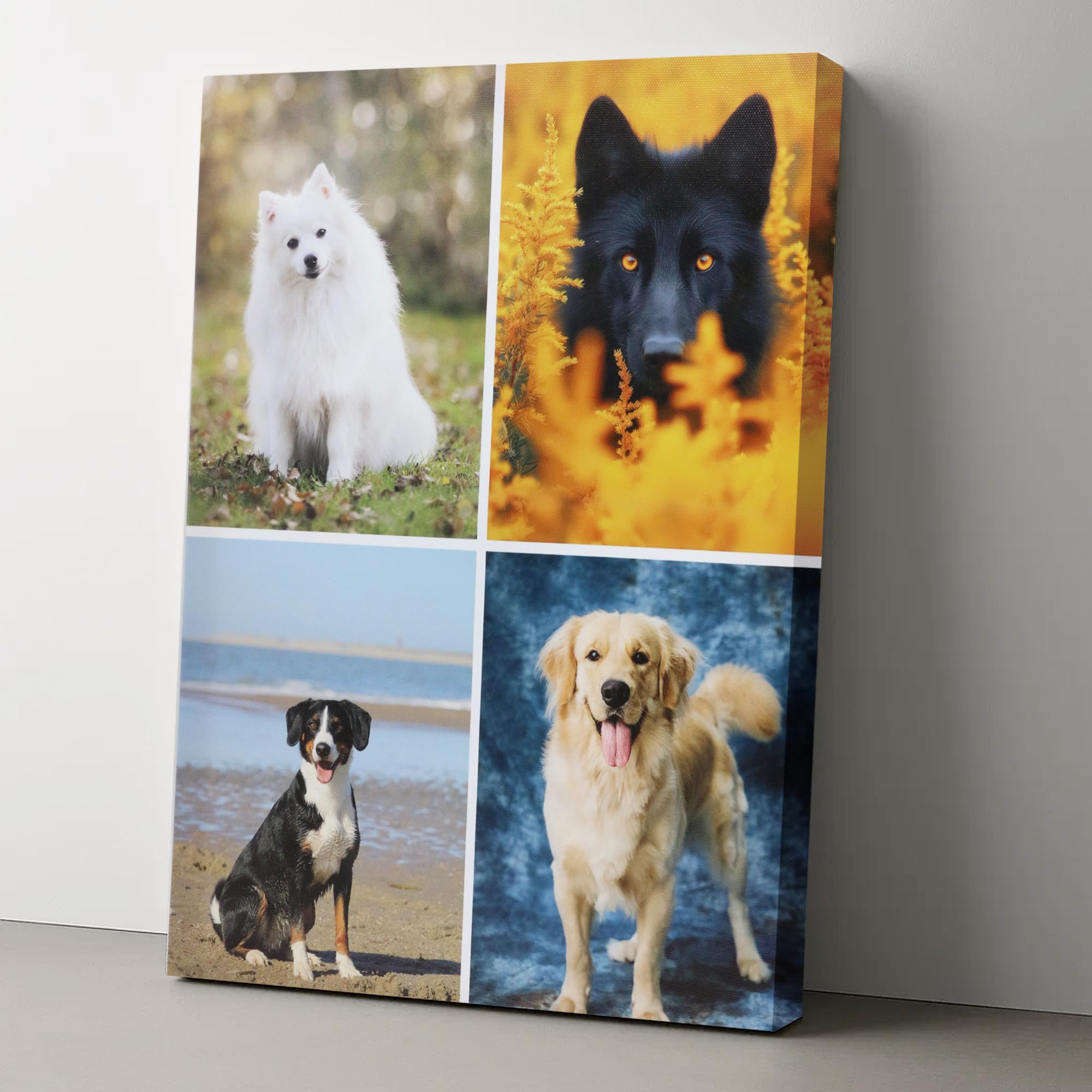 YVTMDZOT Canvas Personalised Photo,Framed Personalised Canvas with Photo,Perfect for Home Pictures,Decor and Gifts,Multiple Size Options