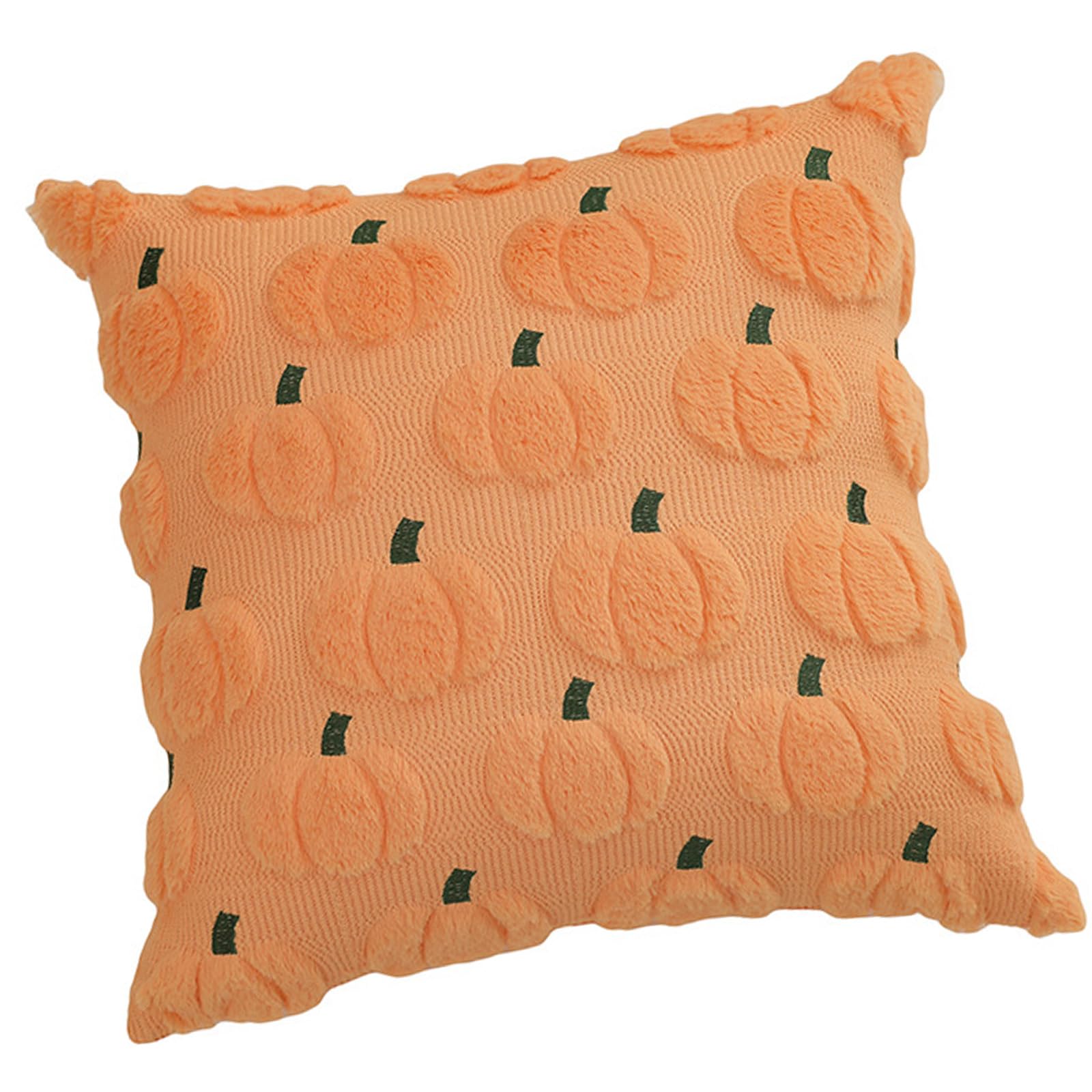 carotoe Cushioned Vegetable Pillow Protector Cozy Fall Bedding Accent with Needlecraft Detailing Fleece Pumpkin Pillow Protect