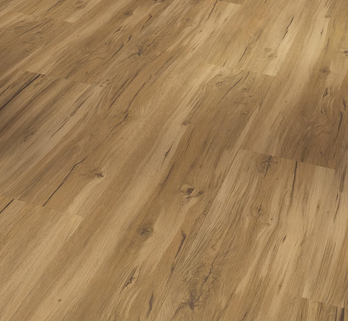 Parador Designboden Vinyl Basic 30 – Eiche Memory natur, gebürstete Struktur, Landhausdiele