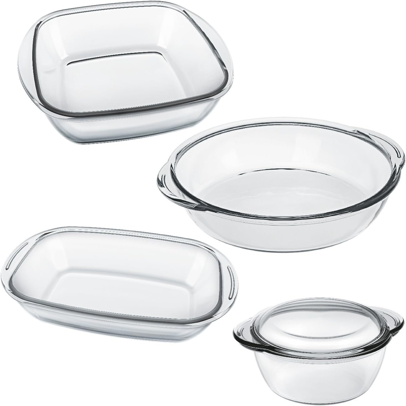 Conjunto de Refratários, 5 Peças, Incolor, Sempre | Amazon.com.br