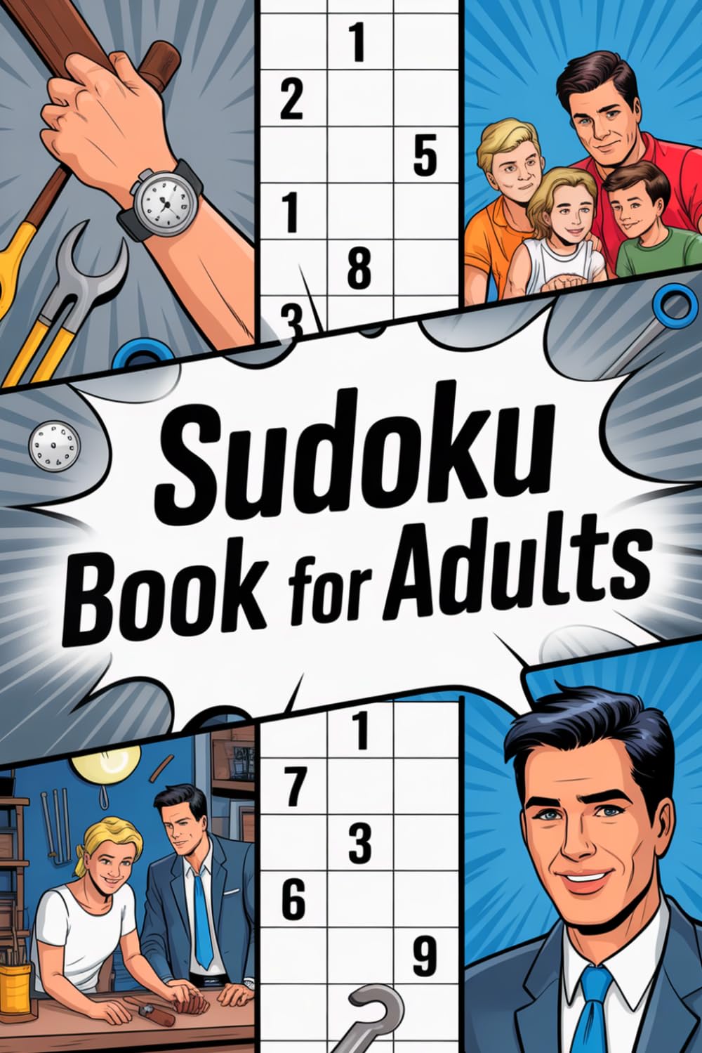 Sudoku Book for Adults: Lively Mind Wellness Puzzle Workbook for Grown-Ups