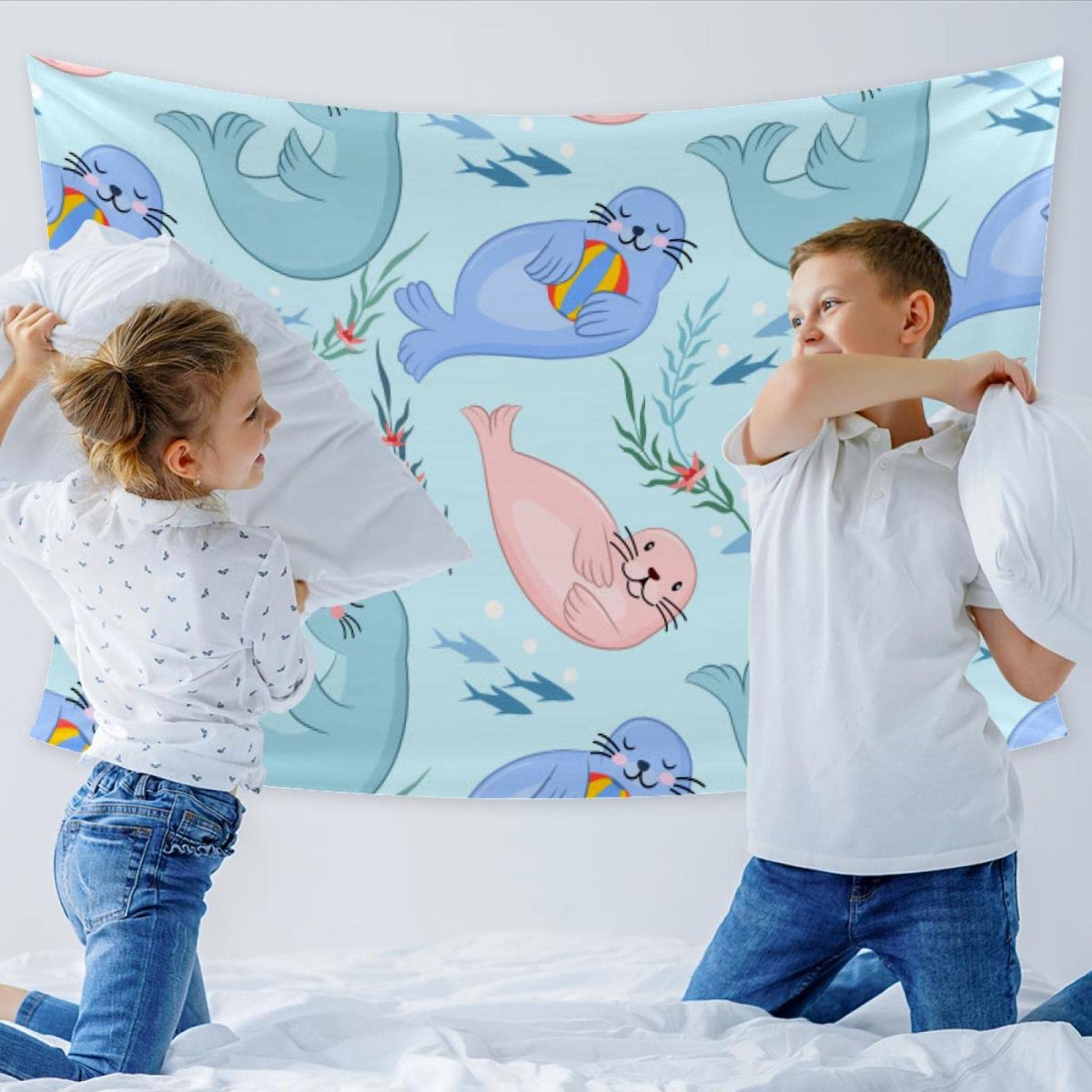 Arazzo Muro Leone Spaziale 130x150 Cm – Reattivo Ai Raggi UV – Galassia Neon Per Camera Da Letto E Dormitori - 3