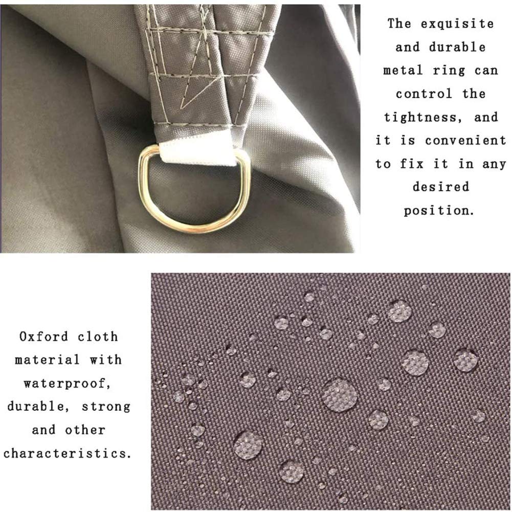 Tenda parasole, 2,5 m x 3 m, rettangolare, impermeabile, 90% blocco UV, baldacchino per patio, giardino, prato, pergolato