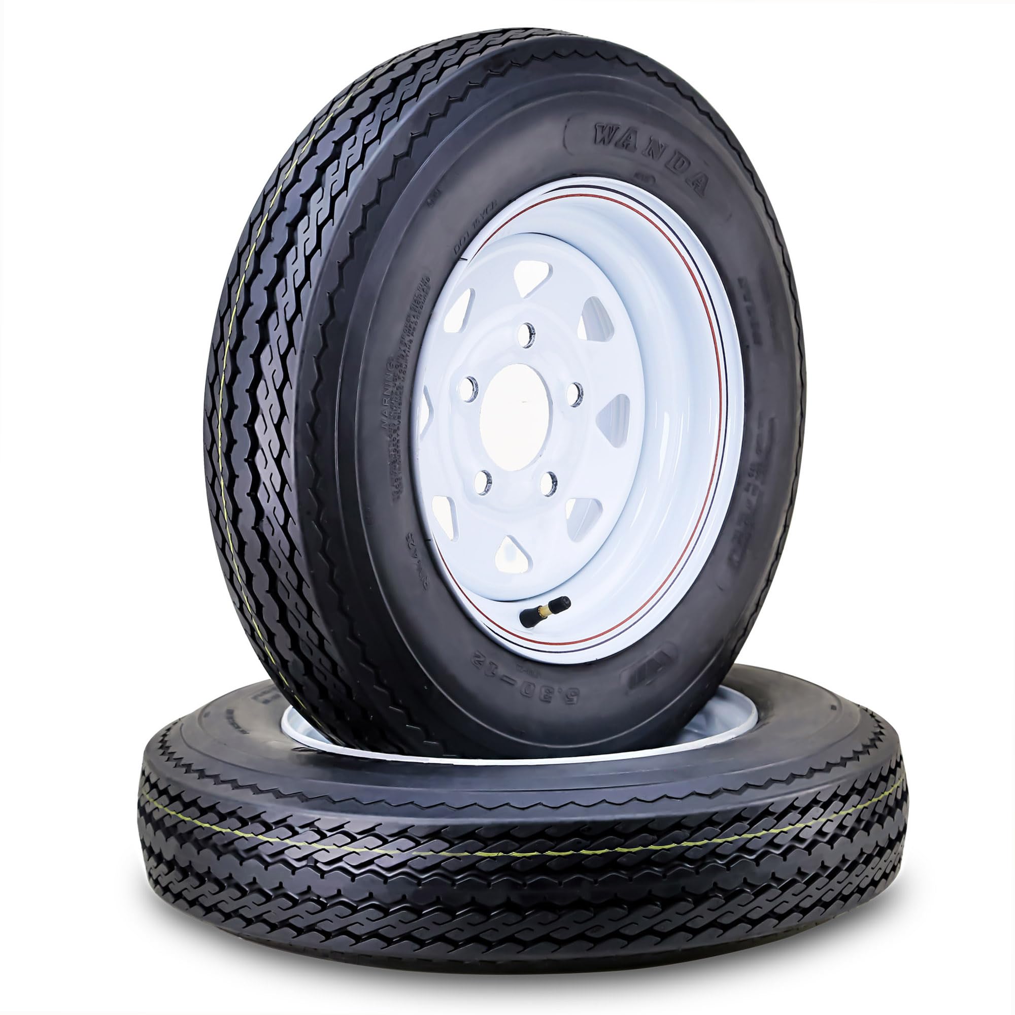 WANDA 5.30-12 Trailer Tire and Rim