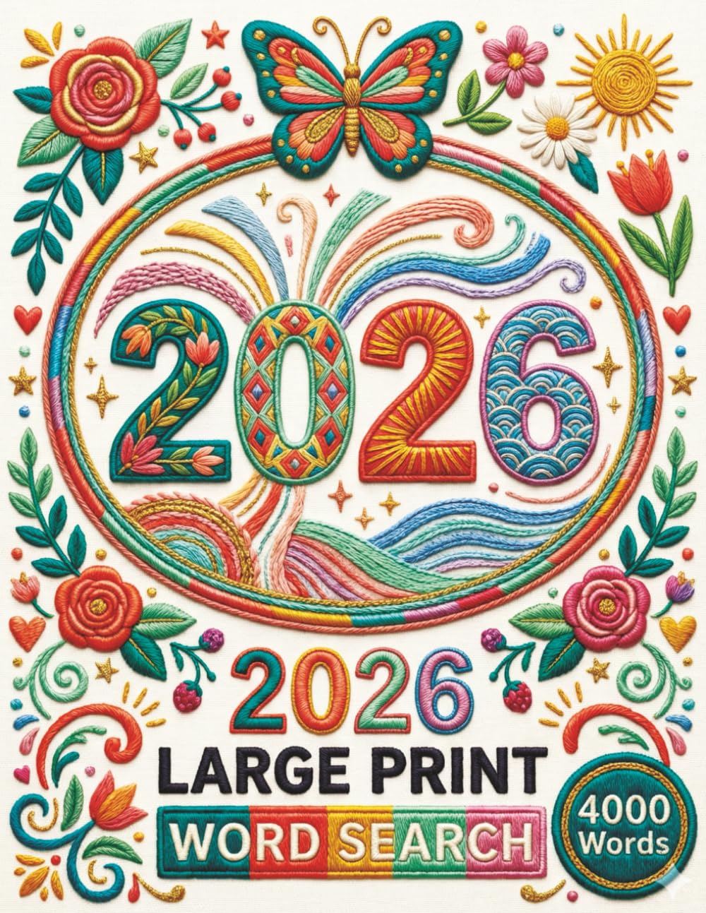 2026 Large Print Word Search: A Year of Seasonal Puzzles for Adults and Seniors | 4000 Words to Sharpen Your Mind and Relieve Stress
