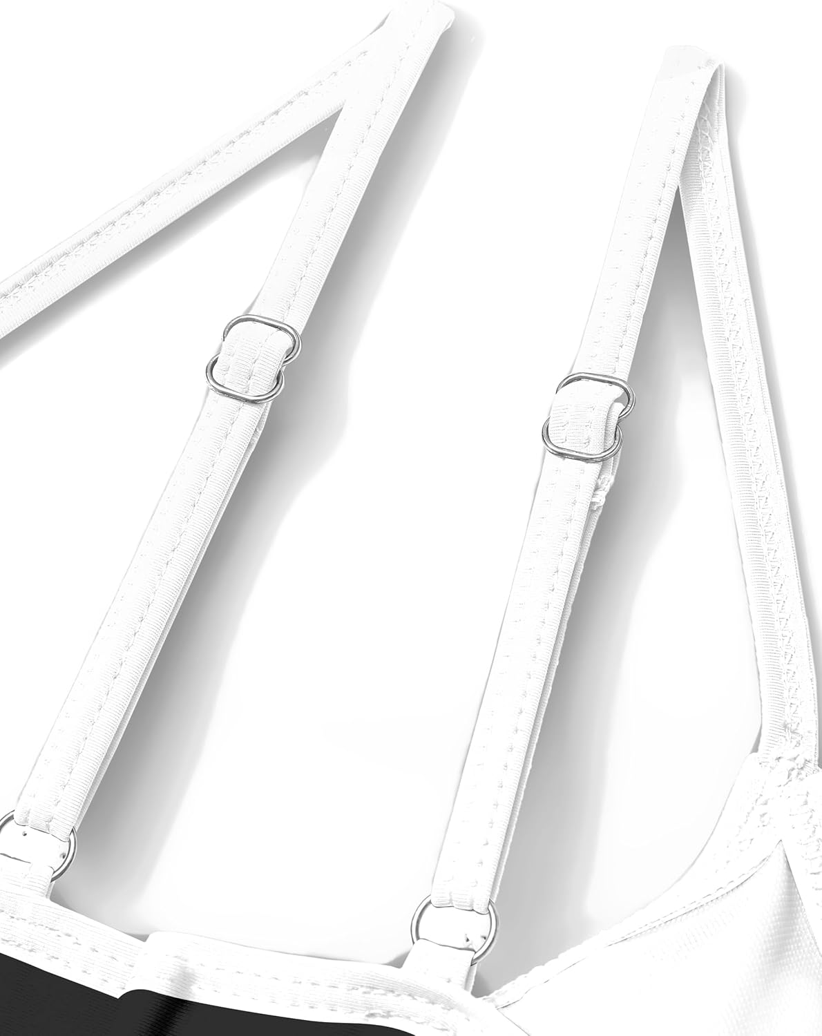 Girls Swimsuit One Piece Bathing Suit Color Block Strap Swimwear Drawstring Swimsuits for Teens 9-16Y with Padded - Image 7