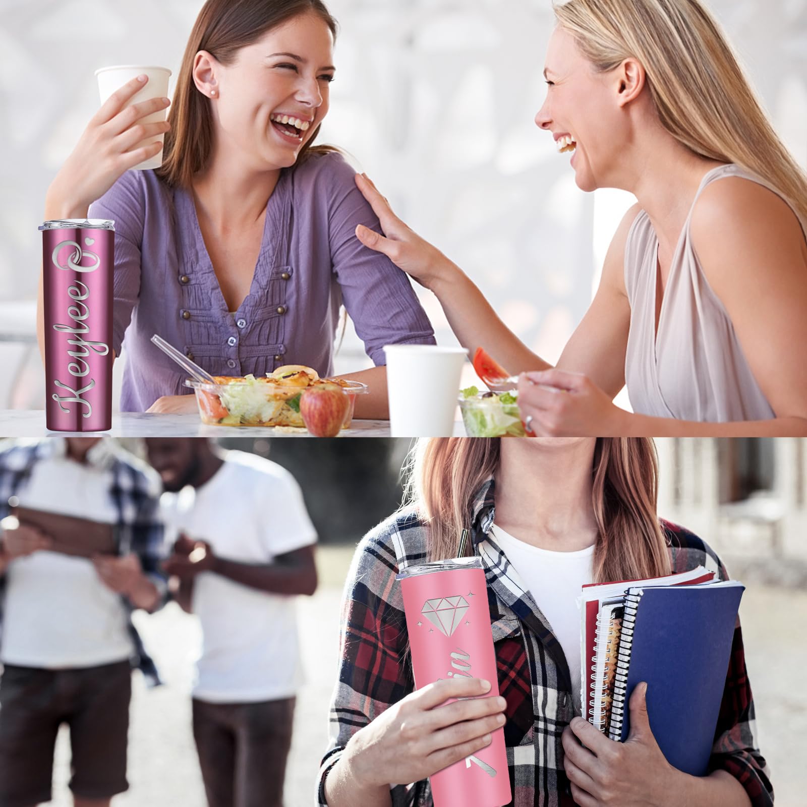 Gobelet Fin Personnalisé En Acier Inoxydable Gravé - 591 Ml - Pour