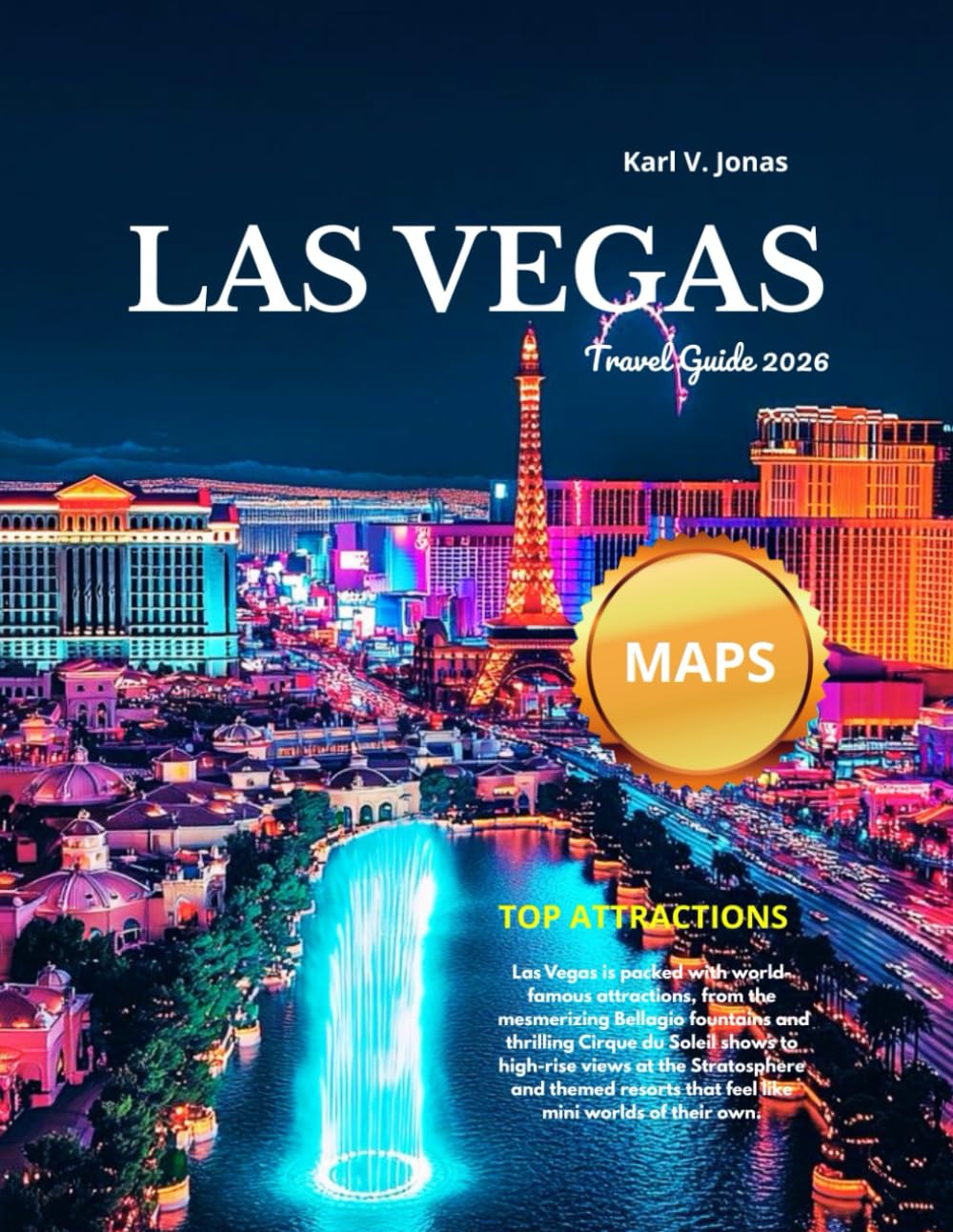 LAS VEGAS TRAVEL GUIDE 2026( FULL COLOR): Discover the Best Hotels,Casinos,Shows,Nightlife,and Hidden Gems for an Unforgettable Sin City Adventure