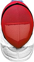 KJHY Fencing Helmet - 350N Impact Resistant Stainless Steel Mesh with Soft Lining for Men, Women & Kids, Small Red Fixed Lining