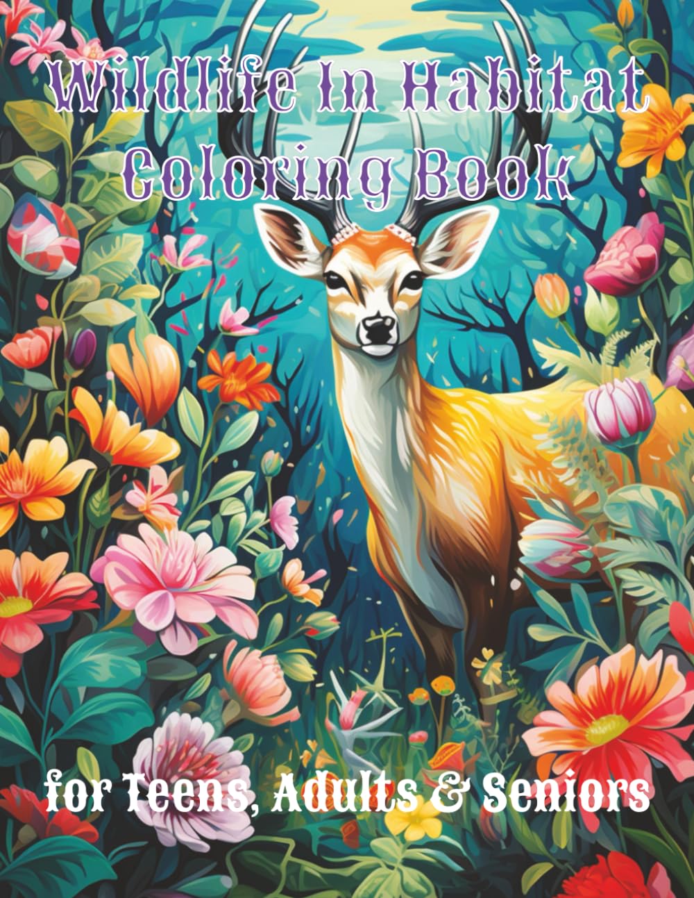 Wildlife In Habitat coloring Book: A Creative Escape Into the World of Wildlife and Their Environments