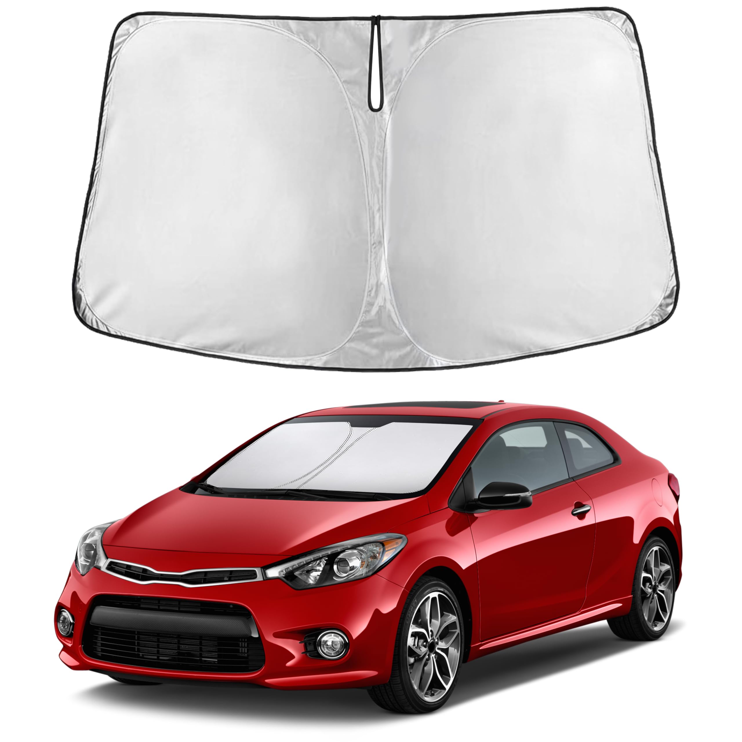 EcoNour Windshield Sunshade Compatible for Kia Forte 2015-2016 2017 2018
