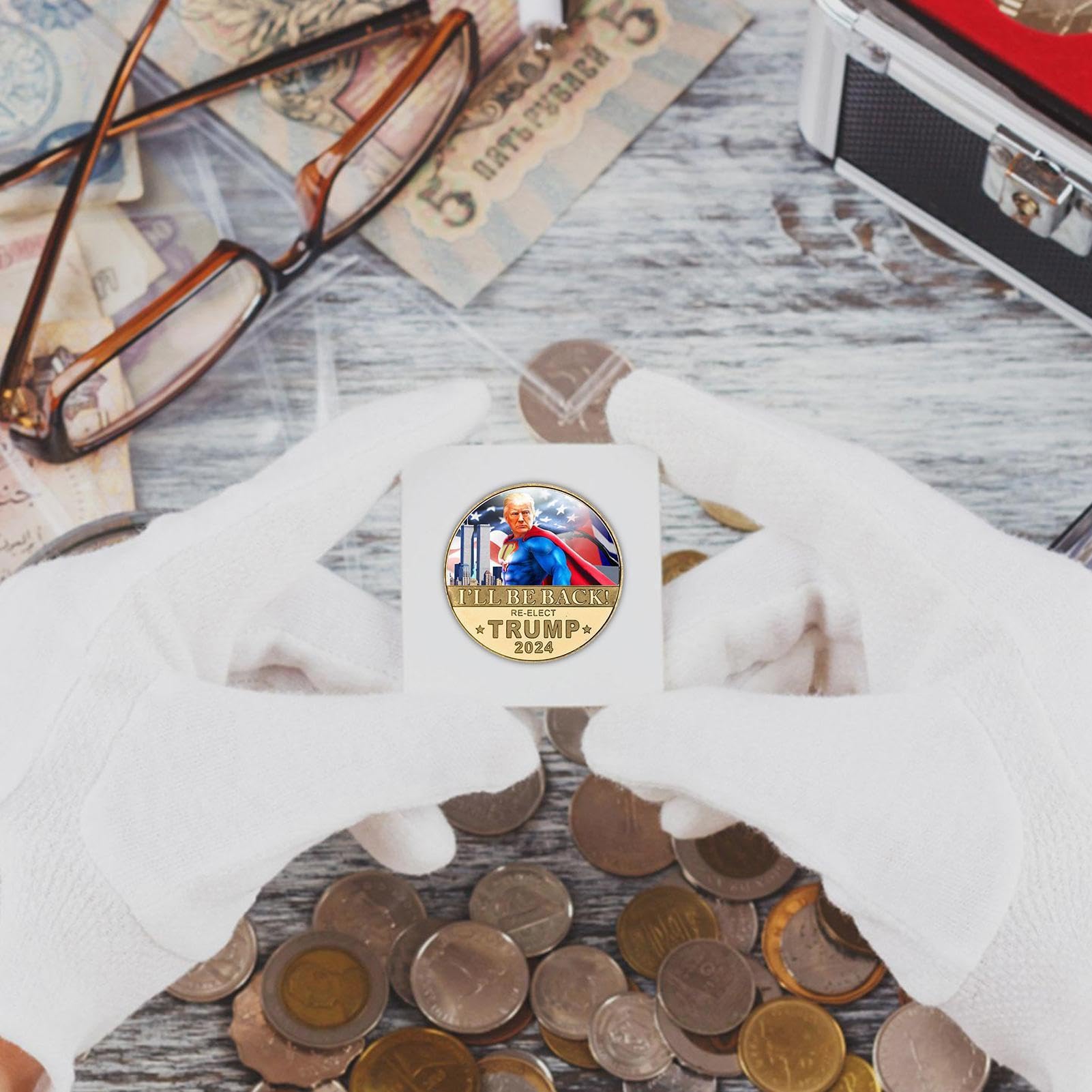 Amazon | 記念コイン トランプコイン USAコイン ドナルド・トランプ