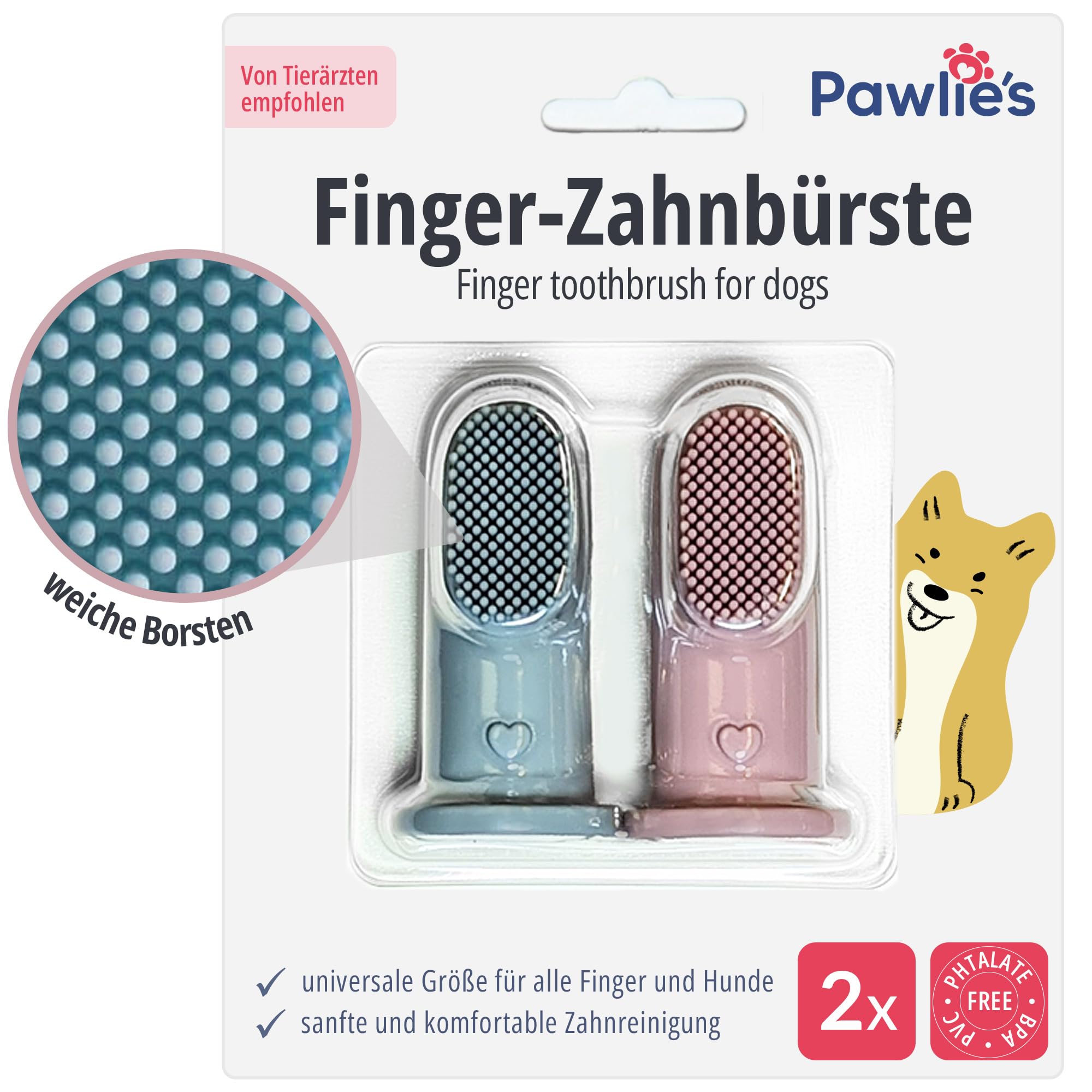 Pawlie's Fingerzahnbürsten (2 St.)