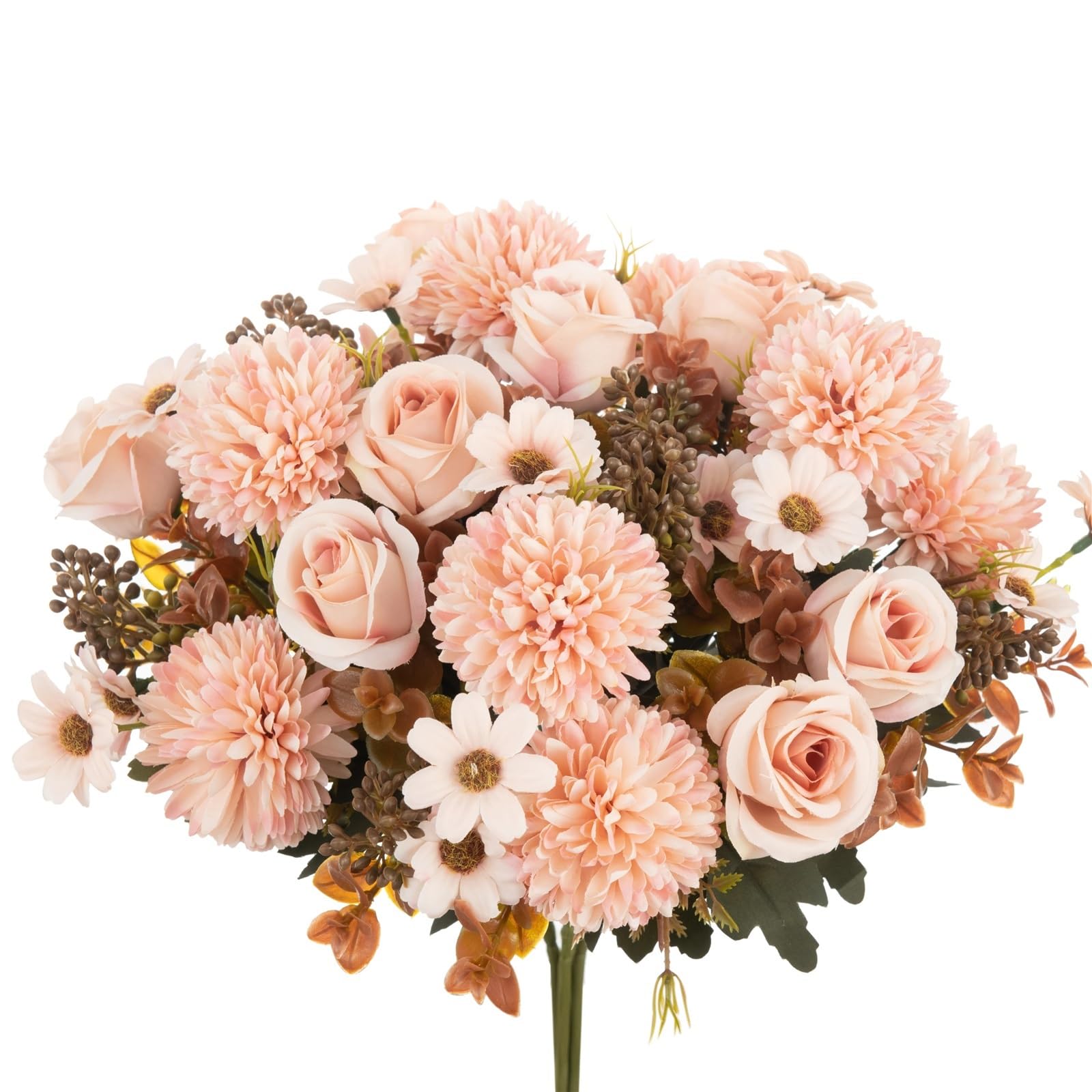LXLAEOANG Artificial Flower Branches Silk Rose Artificial Flowers For Wedding Home Decoration(Color10)