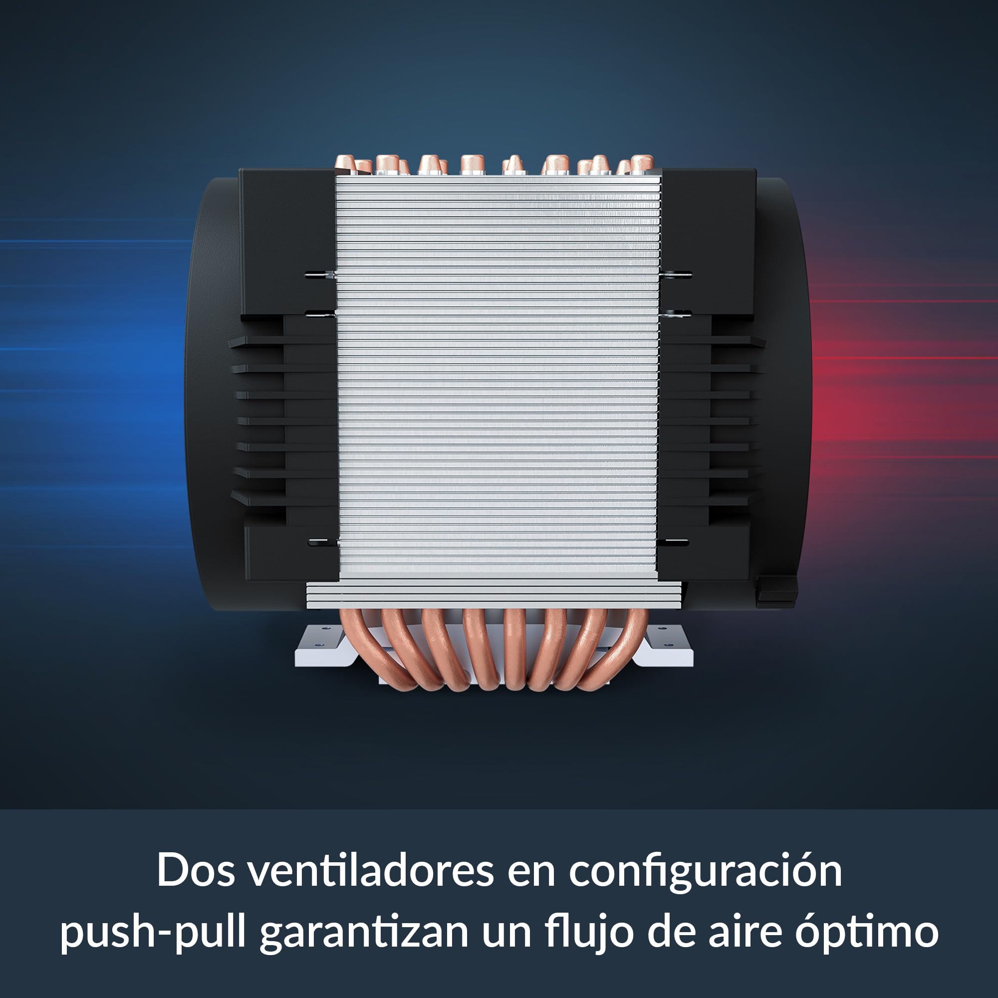 ARCTIC Freezer 4U-Altra - Disipador CPU servidor, Ampere Altra LGA4926 | Dos ventiladores PWM de 120 mm (400-3300 rpm), 8 Heatpipes, doble rodamiento de bolas, compatible con Rack 4U