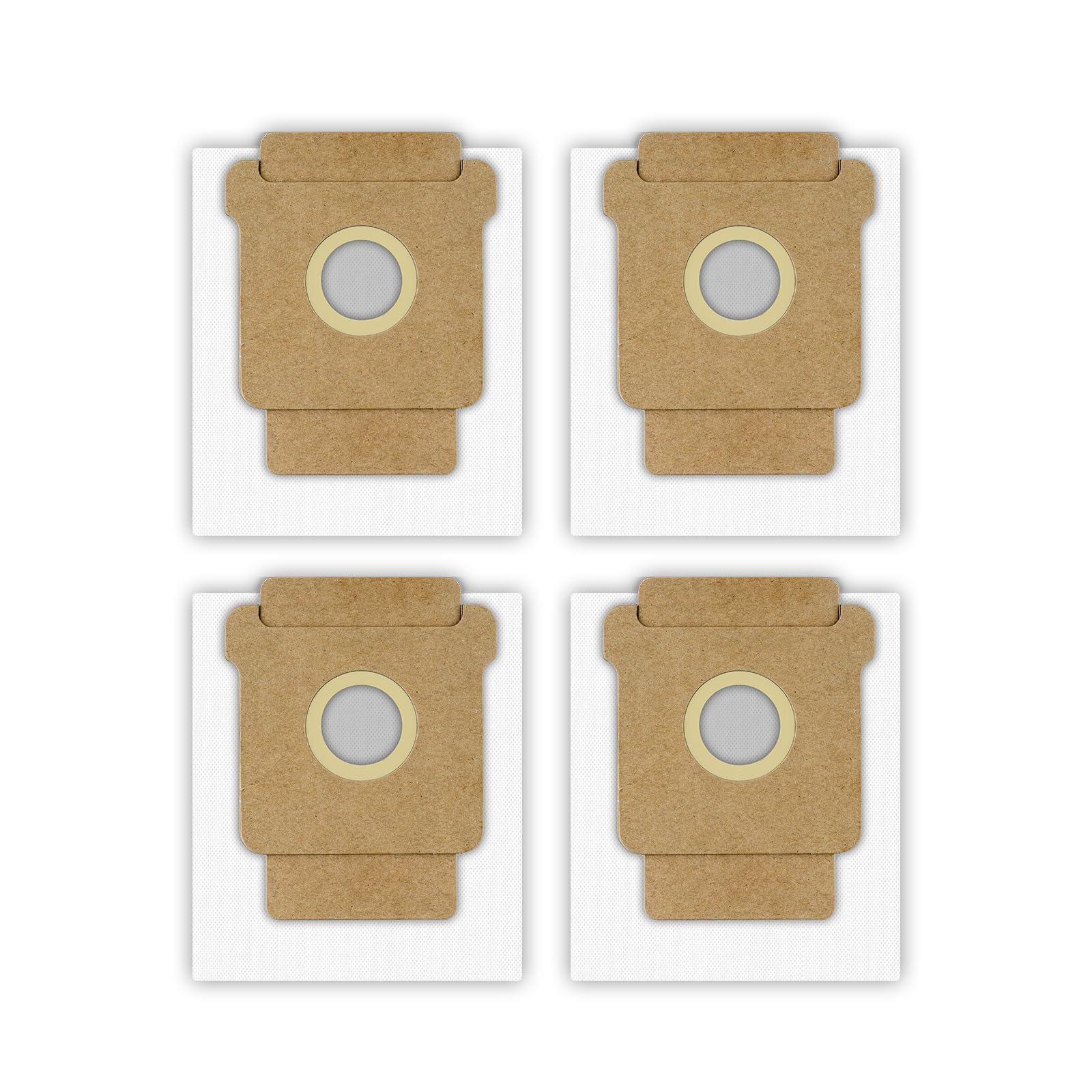 (4 Pack) 104 Dust Bags for iRobot Combo 2 Essential Robot Vacuum Q0520 Y0140, Plus 405 Combo, Plus 505 Combo, 105 Vac, Max 705 Vac, 105 Combo Robot Vacuum Bags, Disposal Bag Accessories