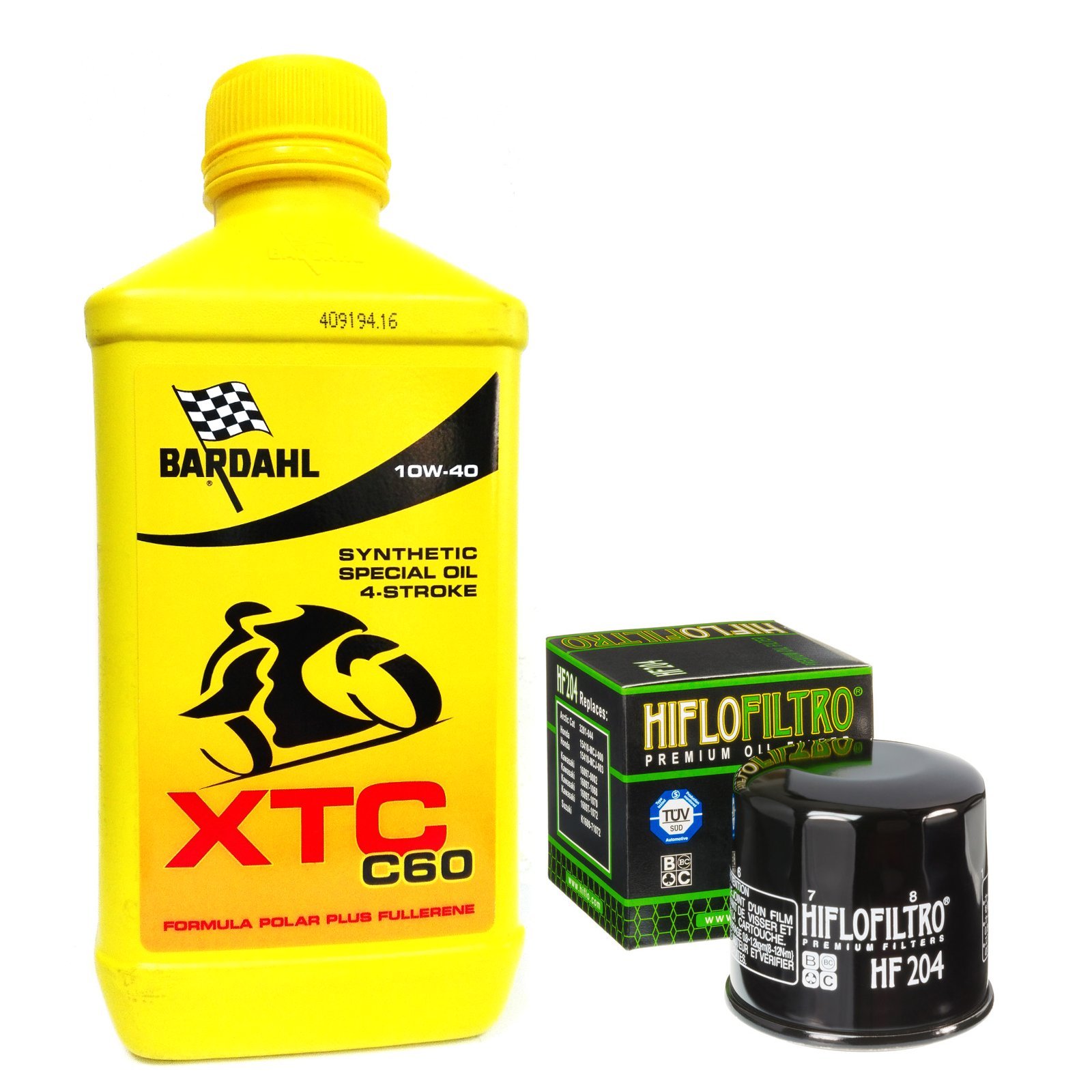 BARDAHL XTC C60 10W40 FILTRO OLIO PER YAMAHA MT-07 ABS 2014/2016