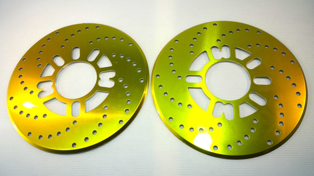 ダイハツ コペン対応 ダミーブレーキローター2枚 4～5H ドリルド入