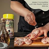 Vista 5 de Mie Radici Mezcla de albahaca y limón – Hierbas secas frescas y jugo de limón seco (no enjuagues) – Sin sal ni productos químicos añadidos – Se